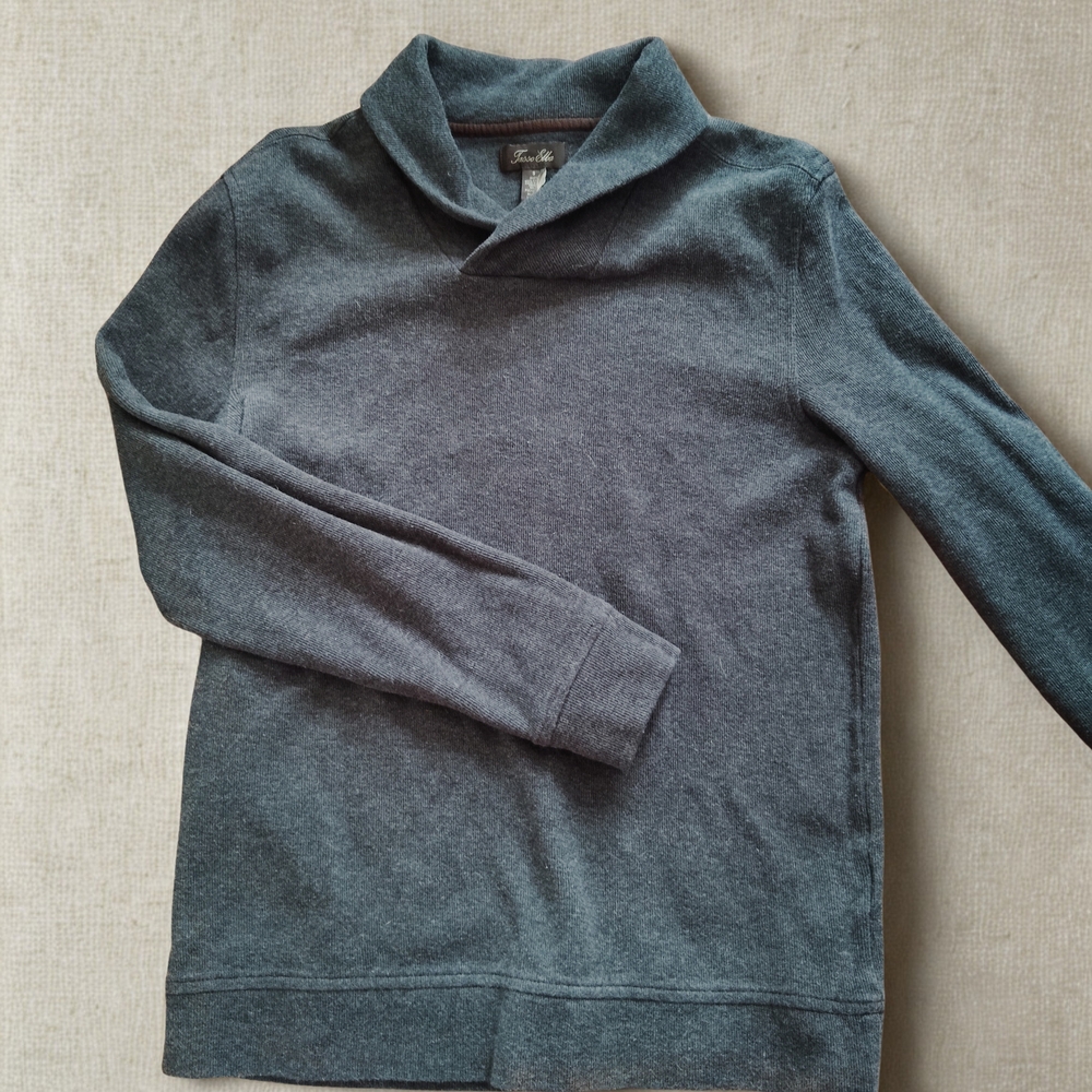 Tasso Elba Men’s Shawl Turtleneck Sweater - Charcoal Gray